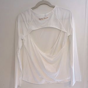 Gymshark X Whitney Simmons Long Sleeve Work Out Top White Medium